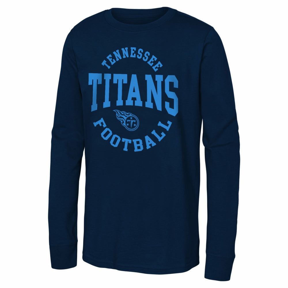 Tennessee Titans Youth Around The Block Long Sleeve T-Shirt - Navy T-shirts