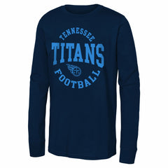 Tennessee Titans Youth Around The Block Long Sleeve T-Shirt - Navy T-shirts