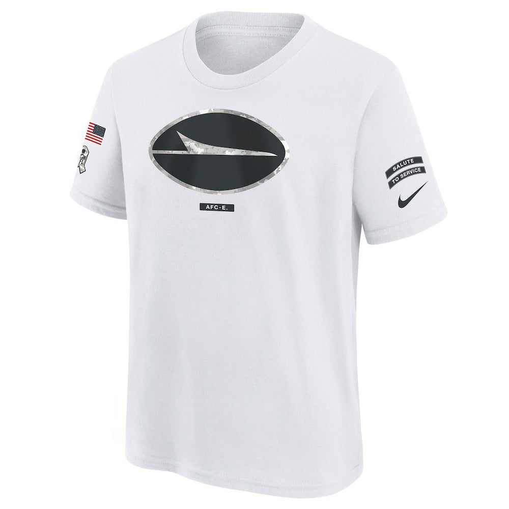 New York Jets Youth 2024 Salute To Service T-Shirt - White T-shirts