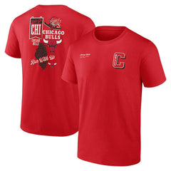 Chicago Bulls Split Zone T-Shirt Red outlet
