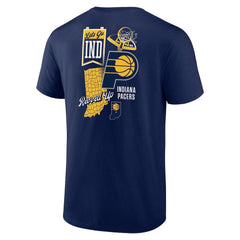 Indiana Pacers Split Zone T-Shirt Navy