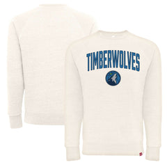 Minnesota Timberwolves Sportiqe Unisex Harmon Super Soft Tri-Blend Raglan Pullover Sweatshirt Cream