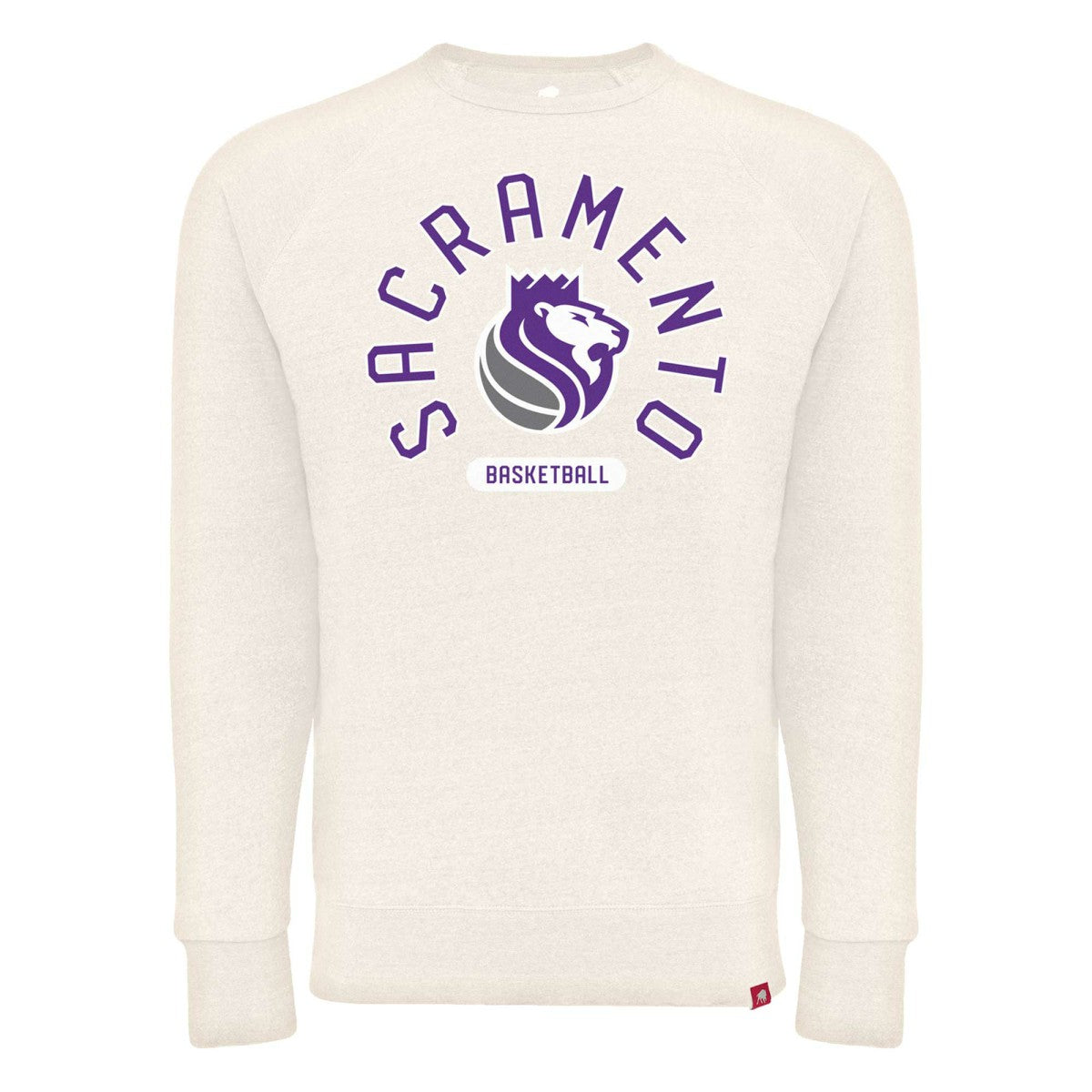 Sacramento Kings Sportiqe Unisex Harmon Super Soft Tri-Blend Raglan Pullover Sweatshirt Cream