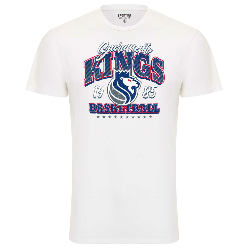 Sacramento Kings Sportiqe Unisex Bingham Super Soft T-Shirt White