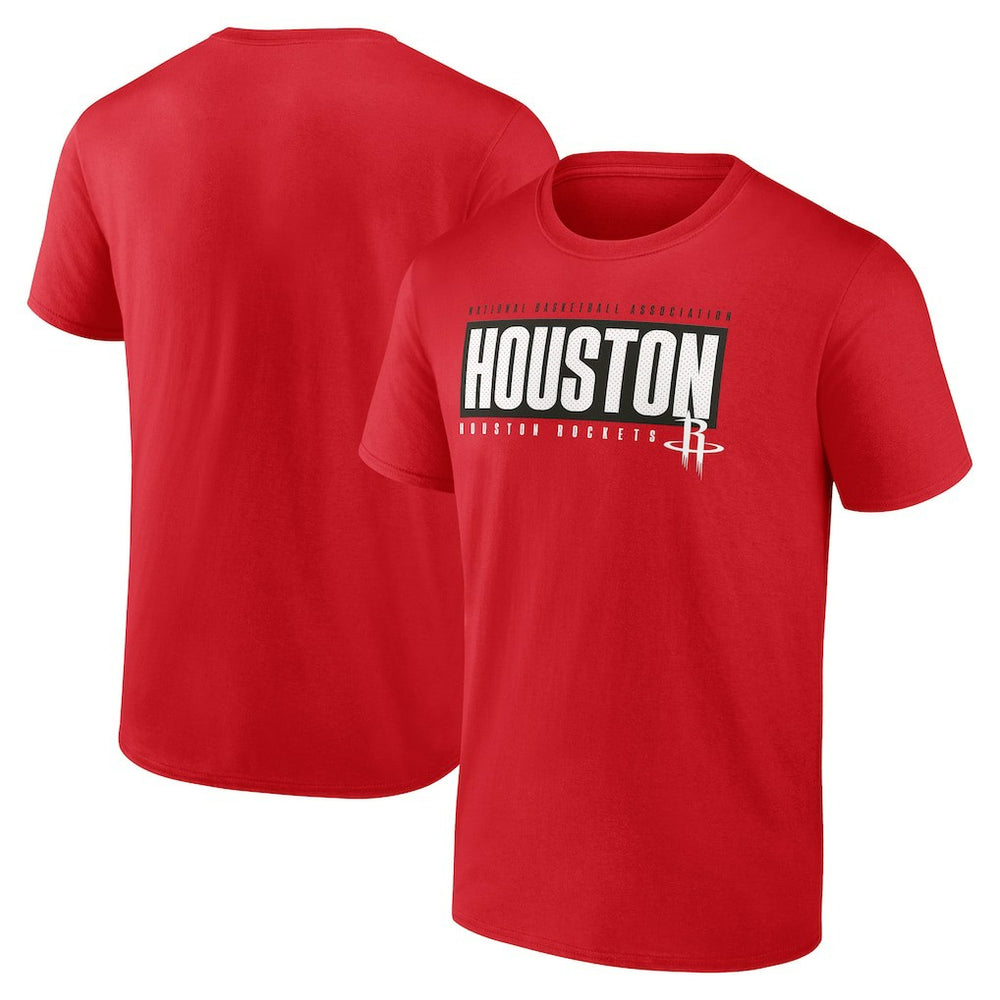 Houston Rockets Blocked Out T-Shirt Red