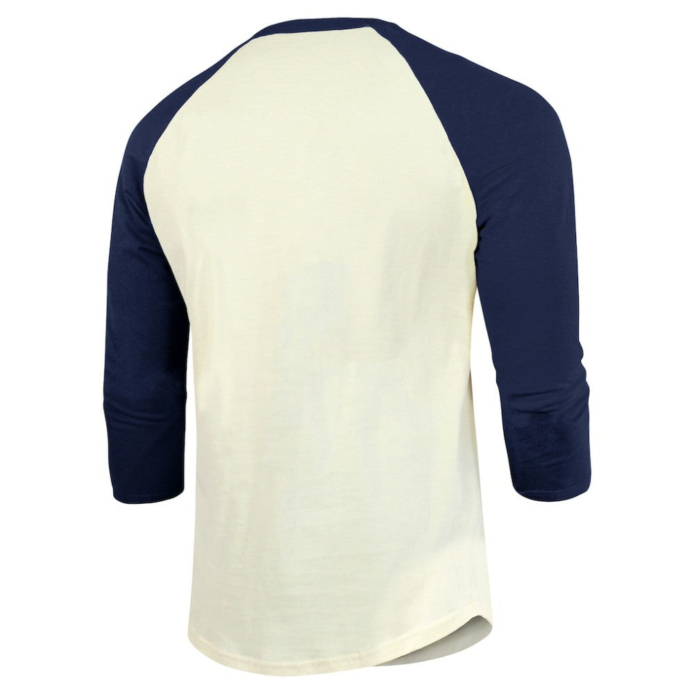 Boston Red Sox Majestic Threads Raglan 3/4-Sleeve T-Shirt - Cream/Navy T-shirts
