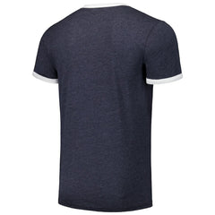 Tampa Bay Rays Majestic Threads Ringer Tri-Blend T-Shirt - Navy T-shirts