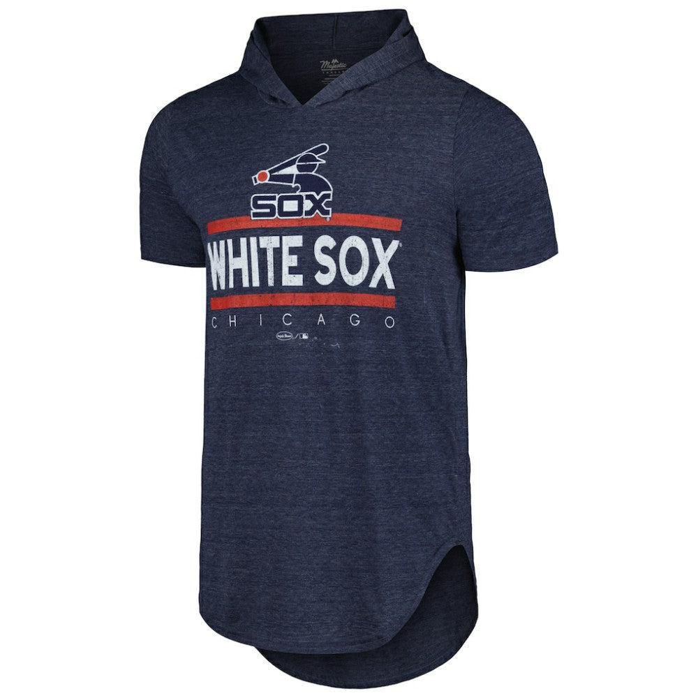 Chicago White Sox Majestic Threads Tri-Blend Hoodie T-Shirt - Navy Hoodies