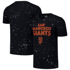 San Francisco Giants Majestic Threads Splatter T-Shirt - Black/White T-shirts
