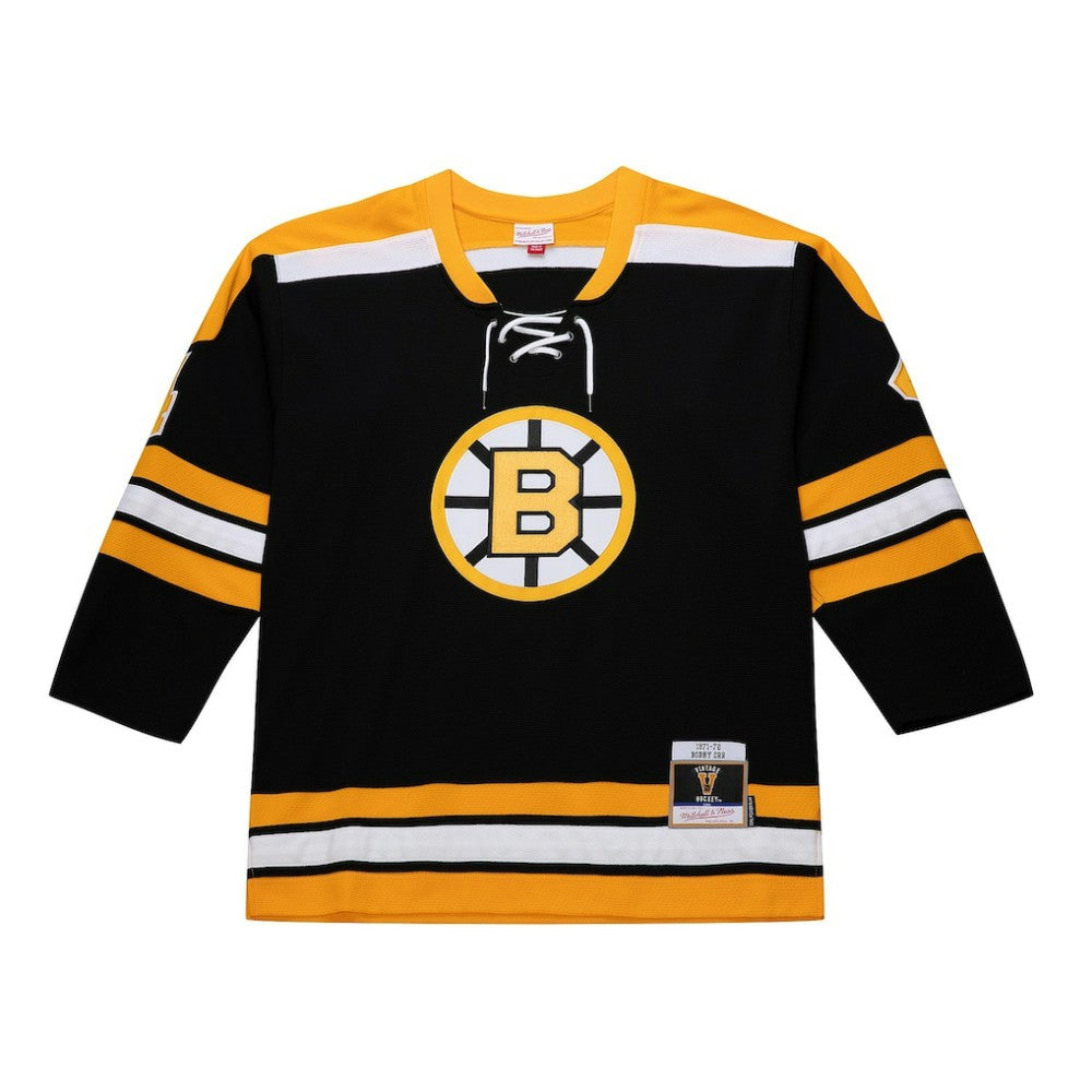 Bobby Orr Boston Bruins Mitchell & Ness Big & Tall 1971/72 Blue Line 2.0 Jersey - Black | US 201351071