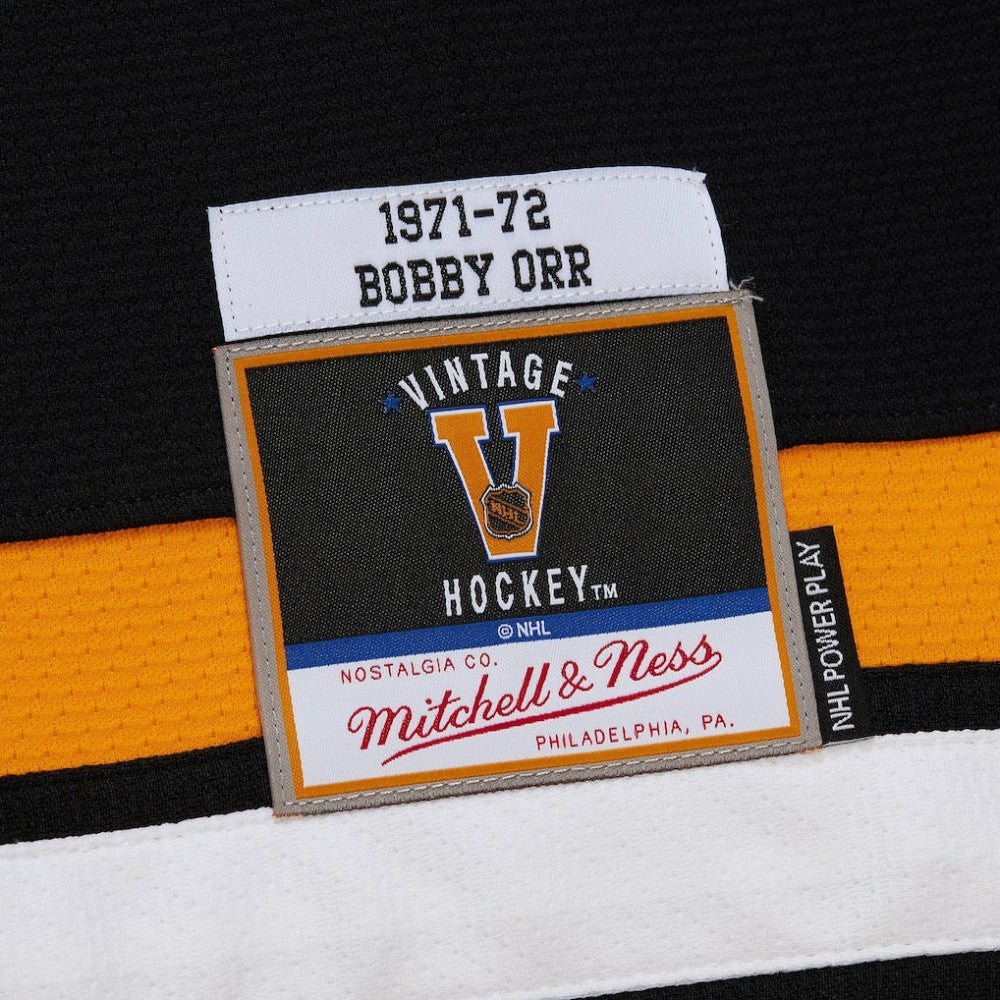 Bobby Orr Boston Bruins Mitchell & Ness Big & Tall 1971/72 Blue Line 2.0 Jersey - Black | US 201351071