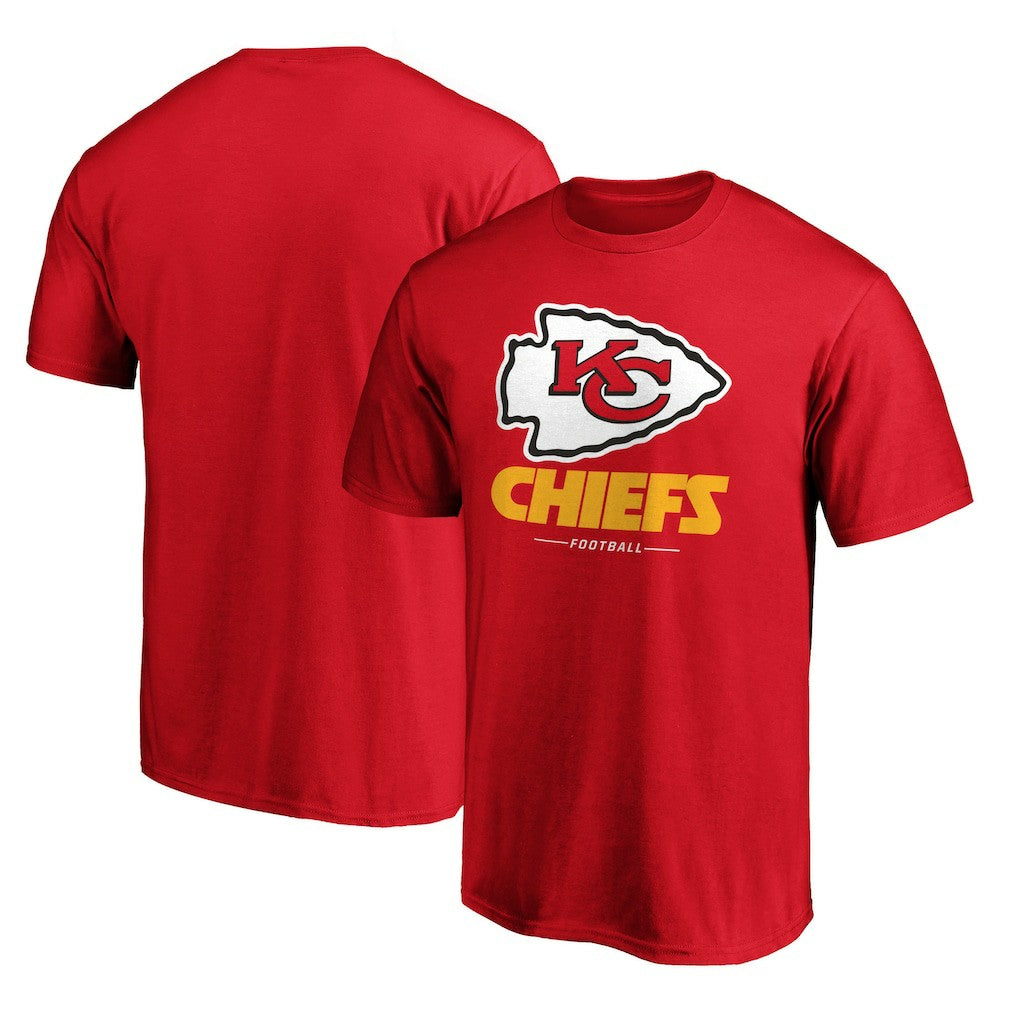 Kansas City Chiefs Team Lockup T-Shirt - Red T-shirts