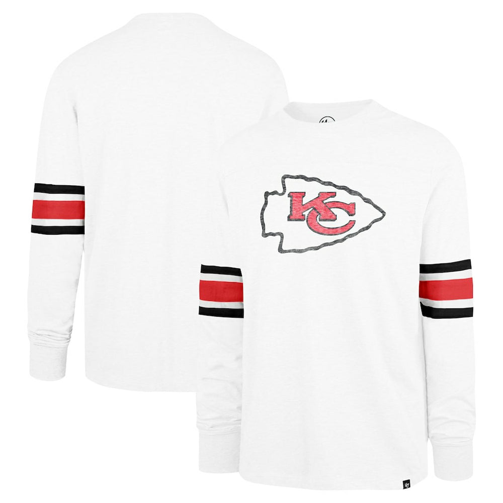 Kansas City Chiefs '47 Gridiron Premier Brex Long Sleeve T-Shirt - White T-shirts