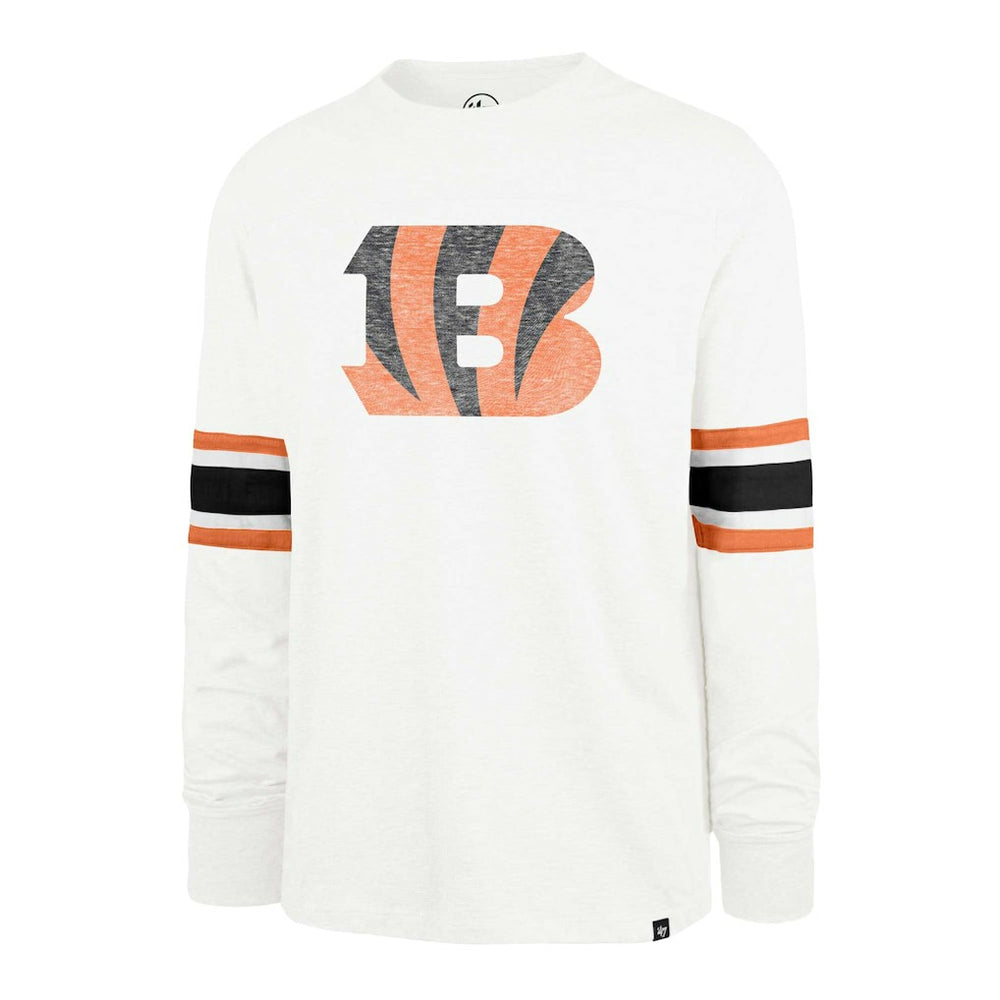 Cincinnati Bengals '47 Gridiron Premier Brex Long Sleeve T-Shirt - White T-shirts