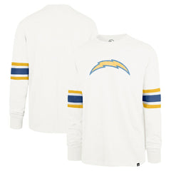 Los Angeles Chargers '47 Gridiron Premier Brex Long Sleeve T-Shirt - White T-shirts