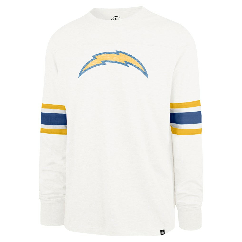 Los Angeles Chargers '47 Gridiron Premier Brex Long Sleeve T-Shirt - White T-shirts