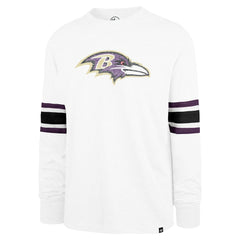 Baltimore Ravens '47 Gridiron Premier Brex Long Sleeve T-Shirt - White T-shirts