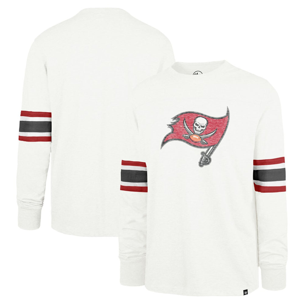 Tampa Bay Buccaneers '47 Gridiron Premier Brex Long Sleeve T-Shirt - White T-shirts