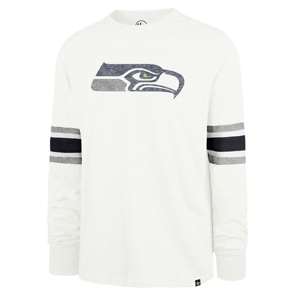 Seattle Seahawks '47 Gridiron Premier Brex Long Sleeve T-Shirt - White T-shirts