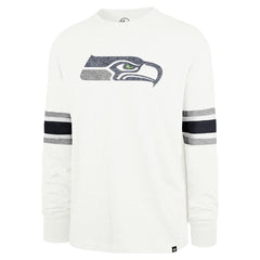 Seattle Seahawks '47 Gridiron Premier Brex Long Sleeve T-Shirt - White T-shirts