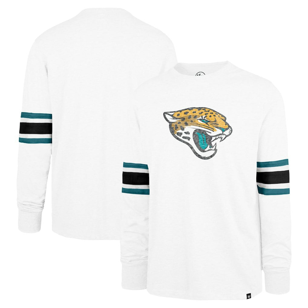 Jacksonville Jaguars '47 Gridiron Premier Brex Long Sleeve T-Shirt - White T-shirts