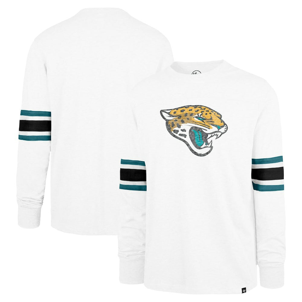 Jacksonville Jaguars '47 Gridiron Premier Brex Long Sleeve T-Shirt - White T-shirts