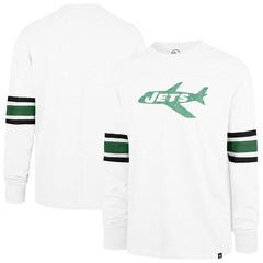 New York Jets '47 Gridiron Throwback Premier Brex Long Sleeve T-Shirt - White T-shirts