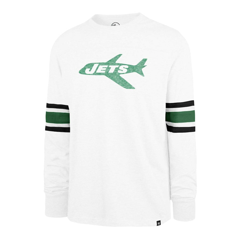 New York Jets '47 Gridiron Throwback Premier Brex Long Sleeve T-Shirt - White T-shirts