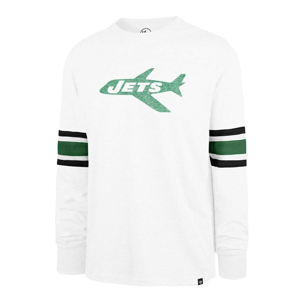 New York Jets '47 Gridiron Throwback Premier Brex Long Sleeve T-Shirt - White T-shirts