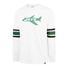 New York Jets '47 Gridiron Throwback Premier Brex Long Sleeve T-Shirt - White T-shirts