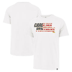 Carolina Panthers '47 Flag Script Franklin T-Shirt - White T-shirts