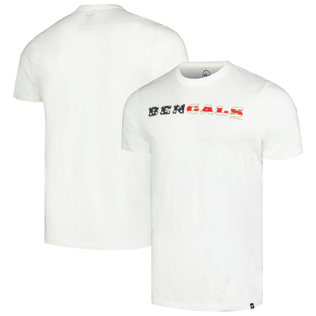 Cincinnati Bengals '47 Flag Script Franklin T-Shirt - White T-shirts