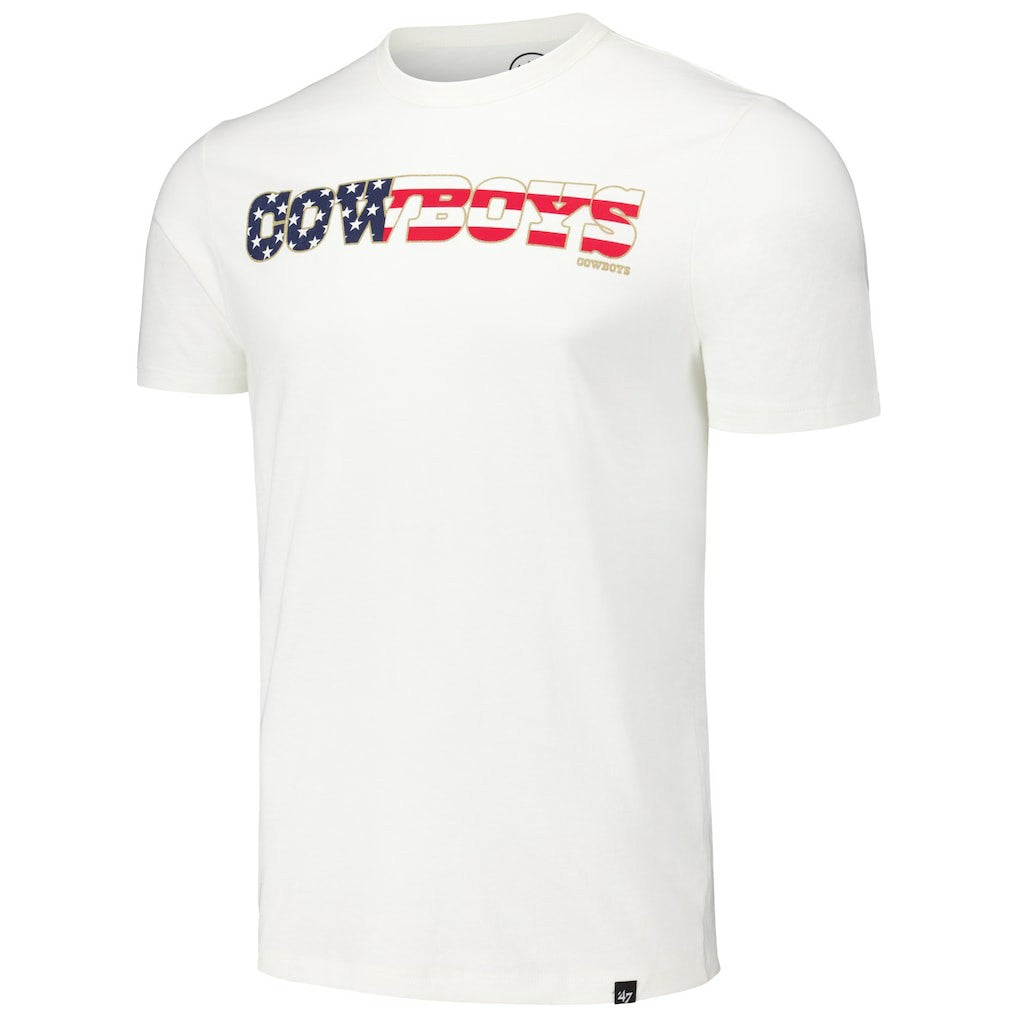 Dallas Cowboys '47 Flag Script Franklin T-Shirt - White T-shirts