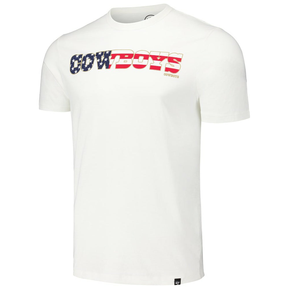 Dallas Cowboys '47 Flag Script Franklin T-Shirt - White T-shirts