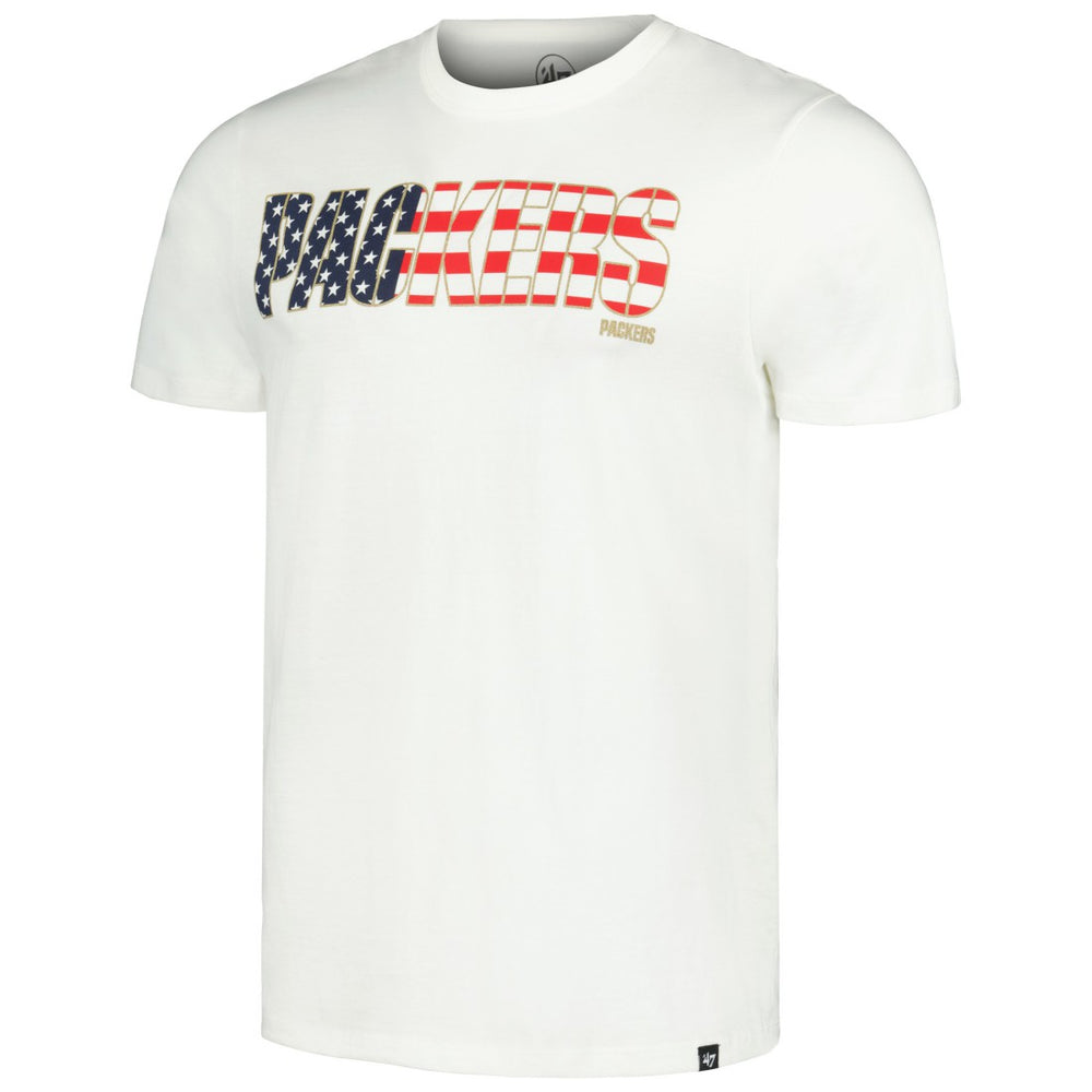 Green Bay Packers '47 Flag Script Franklin T-Shirt - White T-shirts