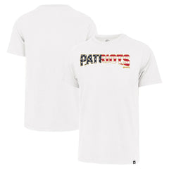 New England Patriots '47 Flag Script Franklin T-Shirt - White T-shirts