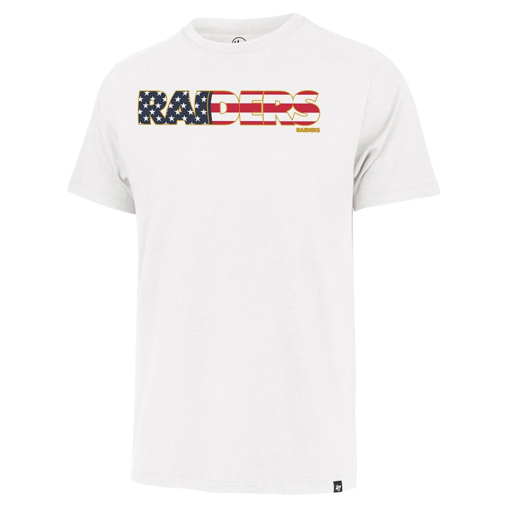Las Vegas Raiders '47 Flag Script Franklin T-Shirt - White T-shirts