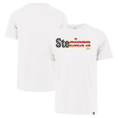 Pittsburgh Steelers '47 Flag Script Franklin T-Shirt - White T-shirts