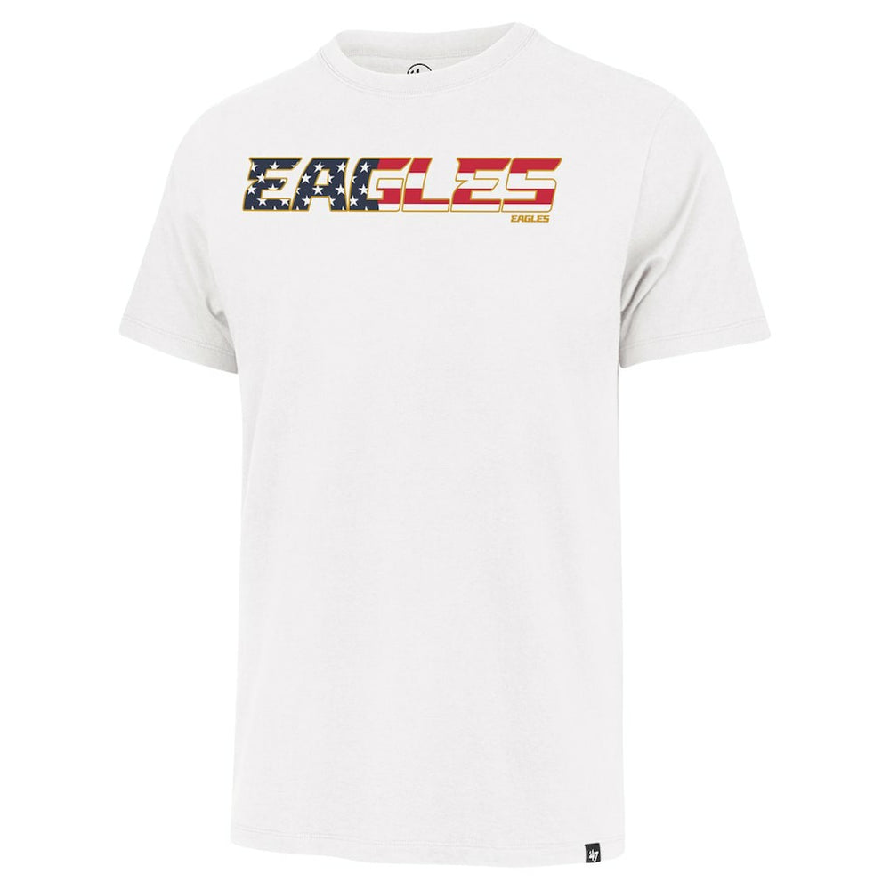 Philadelphia Eagles '47 Flag Script Franklin T-Shirt - White T-shirts