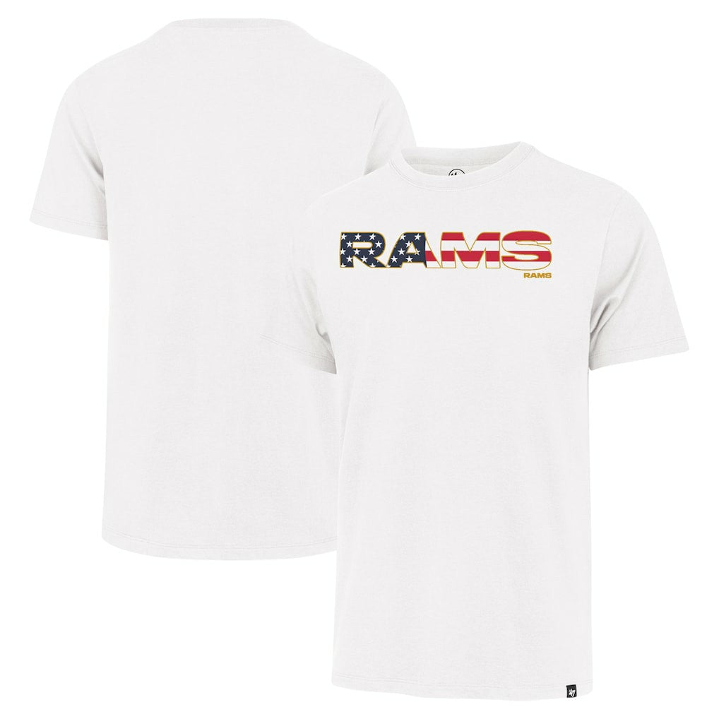 Los Angeles Rams '47 Flag Script Franklin T-Shirt - White T-shirts