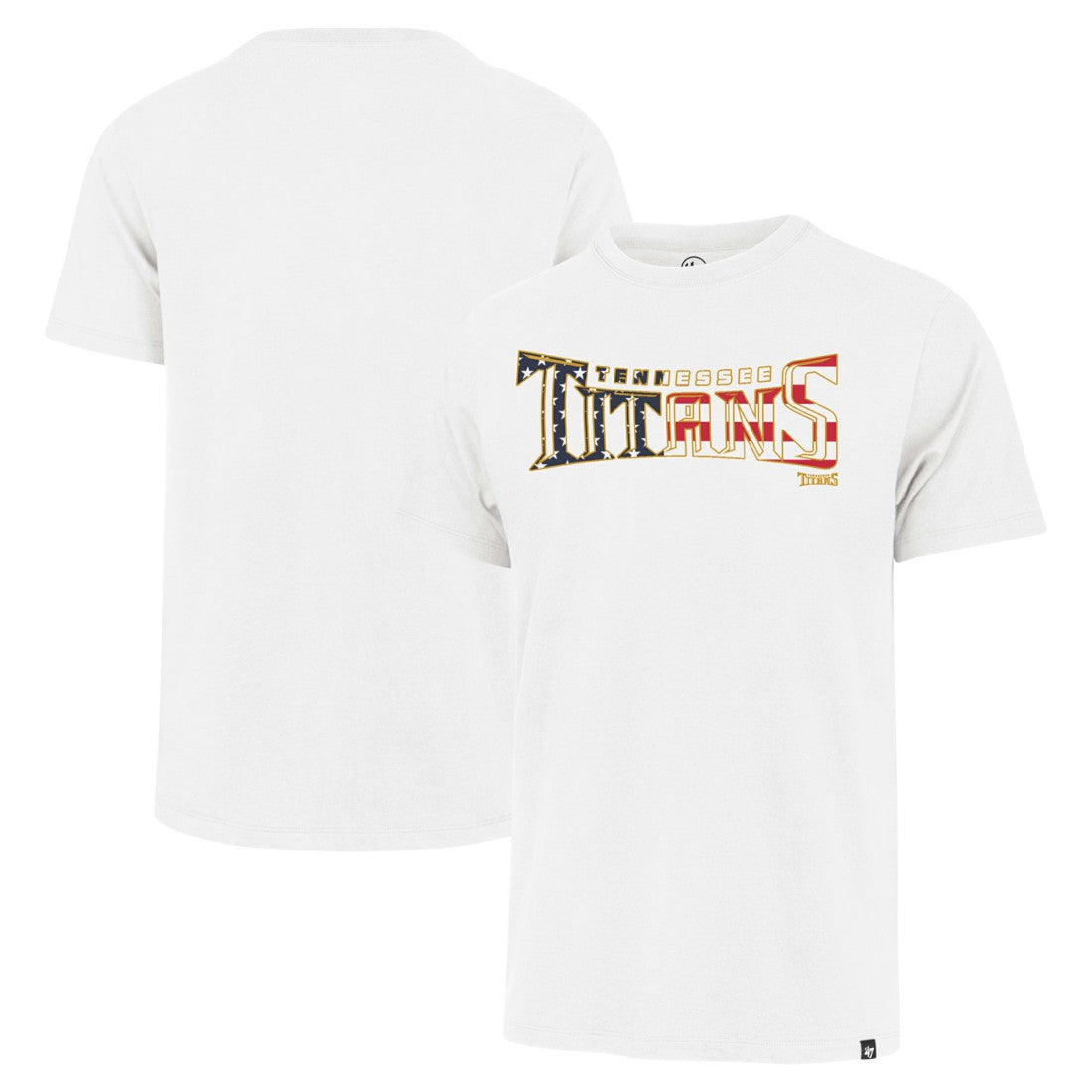 Tennessee Titans '47 Flag Script Franklin T-Shirt - White T-shirts