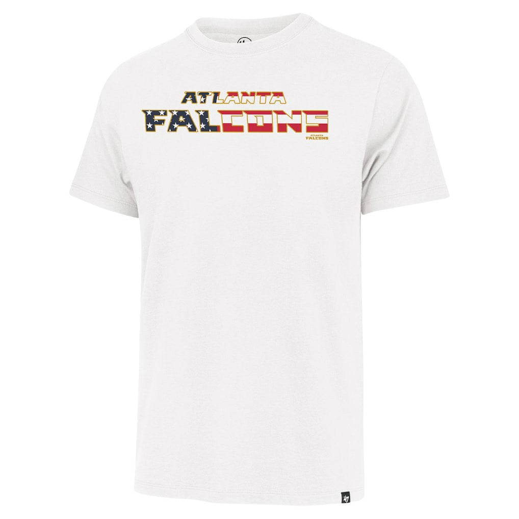 Atlanta Falcons '47 Flag Script Franklin T-Shirt - White T-shirts
