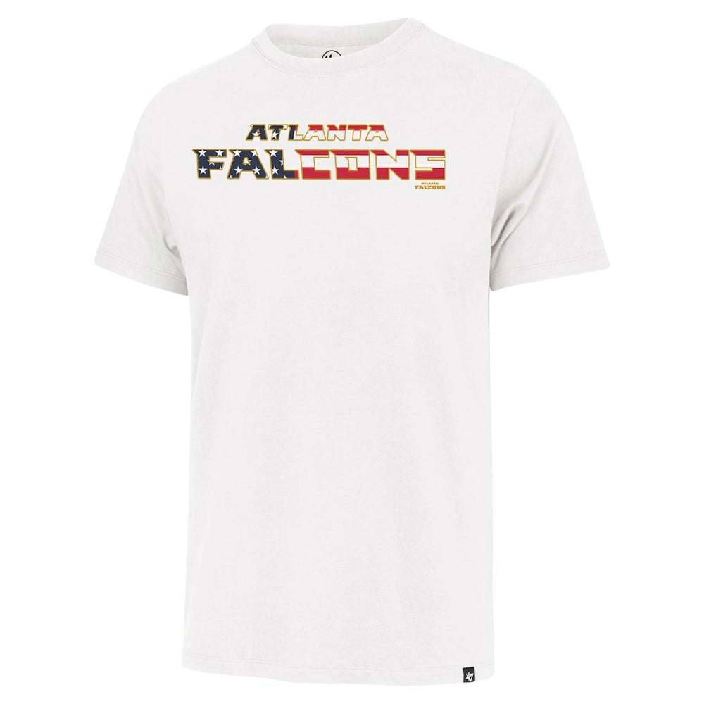 Atlanta Falcons '47 Flag Script Franklin T-Shirt - White T-shirts