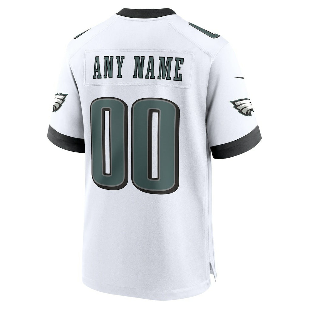 Philadelphia Eagles Custom Game Jersey - White Jerseys