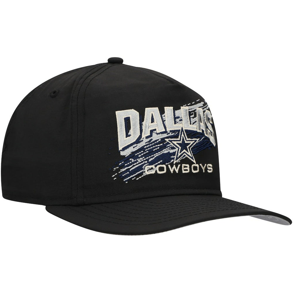 Dallas Cowboys New Era Throwback Brush Golfer Snapback Hat - Black Hats