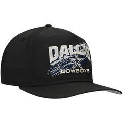 Dallas Cowboys New Era Throwback Brush Golfer Snapback Hat - Black Hats