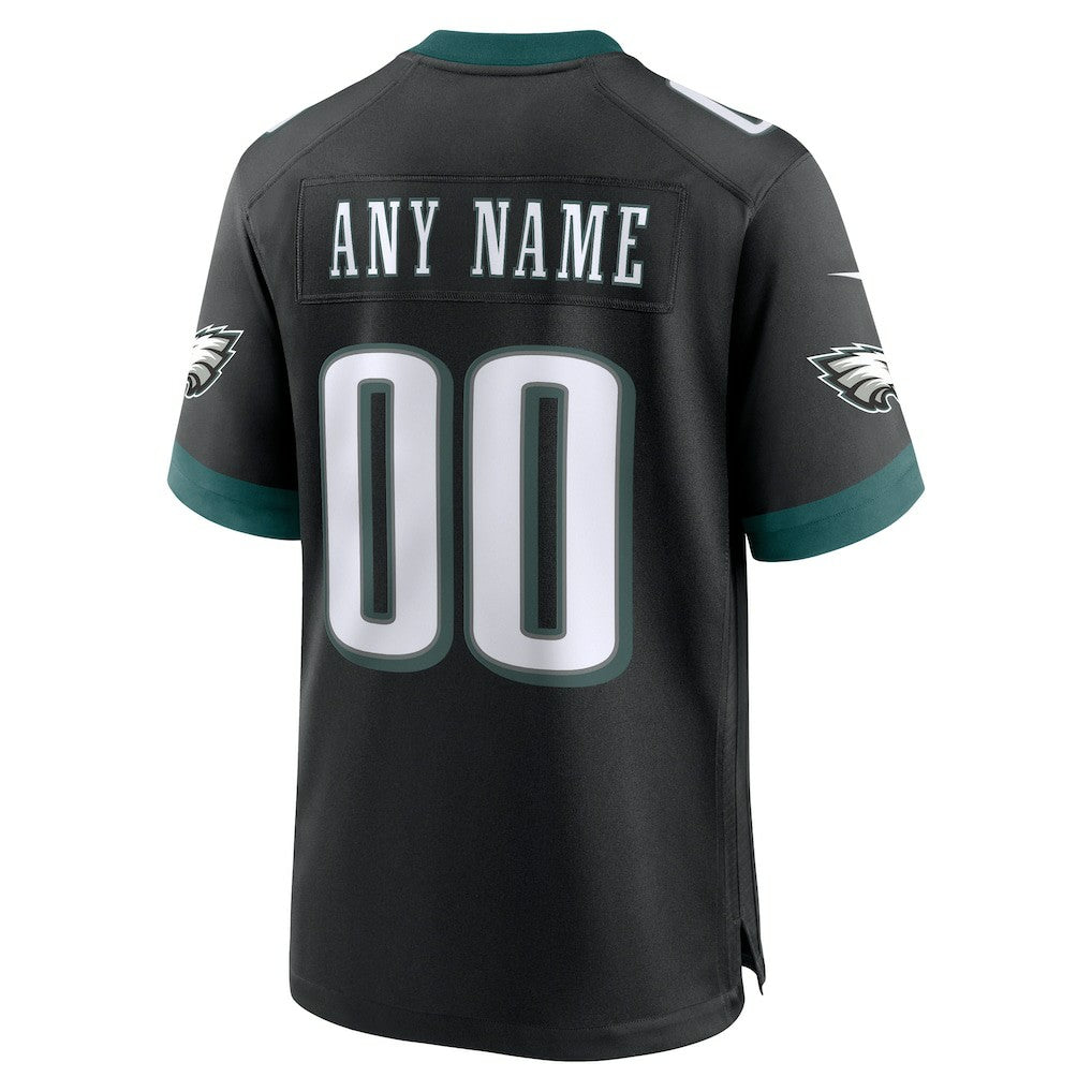 Philadelphia Eagles Alternate Custom Game Jersey - Black Jerseys