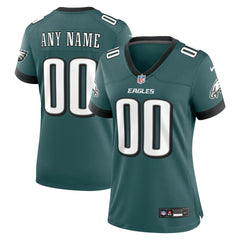 Philadelphia Eagles Women's Custom Game Jersey - Midnight Green Jerseys
