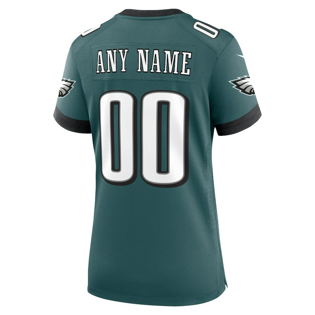 Philadelphia Eagles Women's Custom Game Jersey - Midnight Green Jerseys