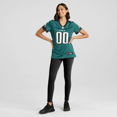 Philadelphia Eagles Women's Custom Game Jersey - Midnight Green Jerseys